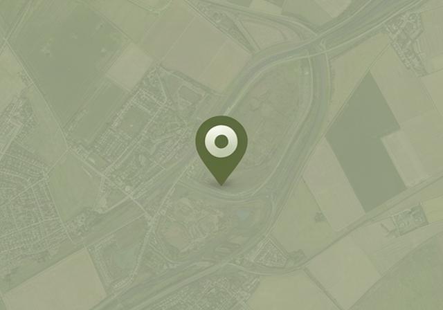 Stilstaande kaart in OpenStreetMap-stijl met een gemarkeerde pin op Lemsterweg 32C in Lemmer